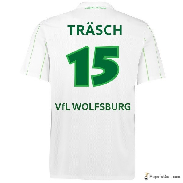 Camiseta VfL Wolfsburgo Replica Segunda Ropa Trasch 2016/17 Blanco